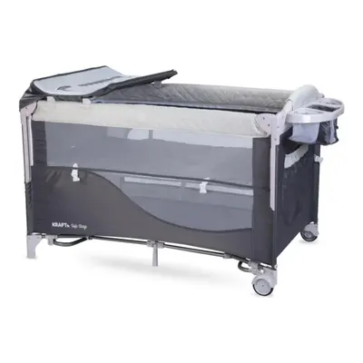 Kraft Safe Sleep Anne Yanı Oyun Parkı 70x120 cm Grey