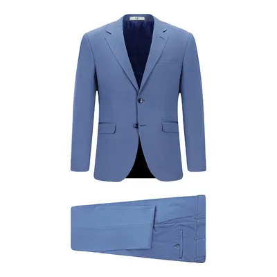 Koyu Mavi 4 Drop Relaxed Fit Rahat Kesim Pamuklu Lyocell Takım Elbise