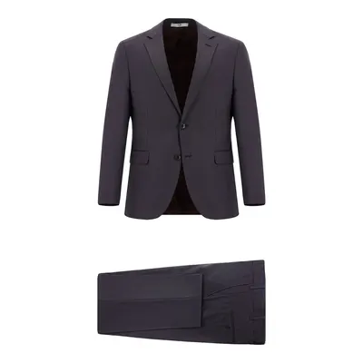 Acı Kahve 7 Drop Super Slim Fit Ekstra Dar Kesim Desenli Takım Elbise