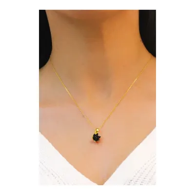 Midyat Nurtaş Gümüş Lotus Çiçeği Zirkon Taşlı Gümüş Kolye