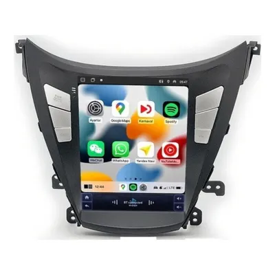 Smartgo Hyundai Elantra Tesla Ekran 2014-2016 Arası 4+64 Carplay Android Auto Multimedya Navigasyonlu Teyp (yazılımsal)
