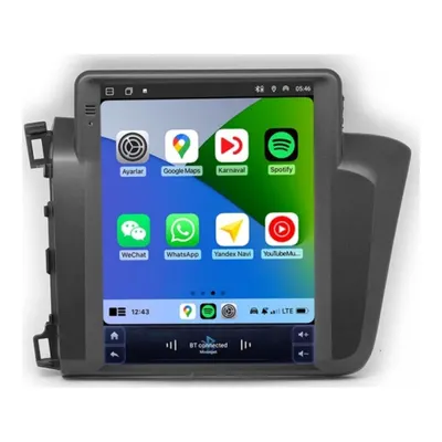 Smartgo Honda Civic 9.7 inç 2011-2013 Tesla Carplay Androidauto Android Multimedya Sistemi (yazılımsal)