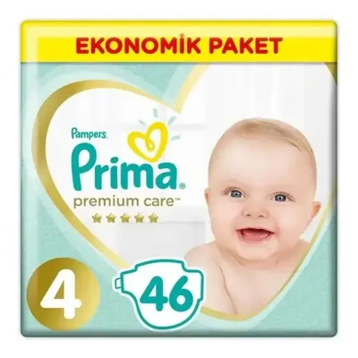 Prima Premium Care Bebek Bezi 4 Beden Maxi 9-14 Kg 46li Ekonomik Paket