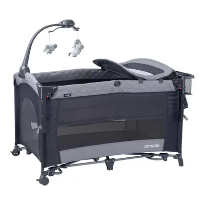 Prego 8067 Armada Anne Yanı Oyun Parkı 70x120 cm Gri