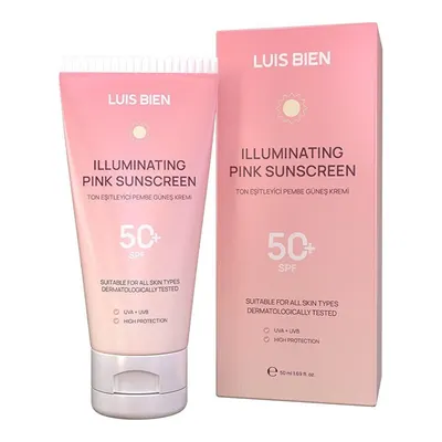 Luis Bien Ton Eşitleyici Spf 50+ Tüm Ciltler İçin Yüksek Korumalı Pembe Güneş Kremi