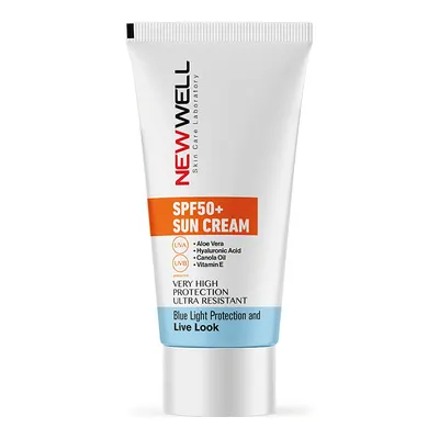 New Well Aloe Vera Özlü Mavi Işık Koruma Etkili Spf 50+ Güneş Kremi