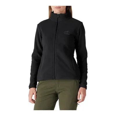 Genius Store Siyah Kadın Tam Fermuarlı Kalın Outdoor Polar Ceket Renkli-tam