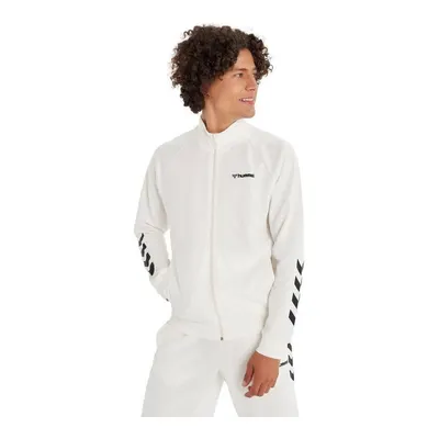 Hummel Beyaz Zip Erkek Fermuarlı Sweatshirt Hırka Falconzo