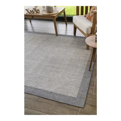 Konfor Halı Sisalux 3092 Gri Jüt Tabanlı Modern Dokuma Kilim Sisal Hasır Halı-200x290 Cm