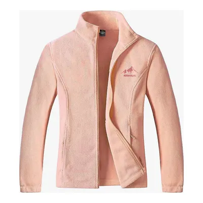 Genius Store Pembe Tactical Outdoor Polar Erkek Fermuarlı Sweatshirt Hırka