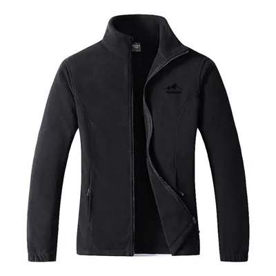 Genius Store Siyah Tactical Outdoor Polar Erkek Fermuarlı Sweatshirt Hırka