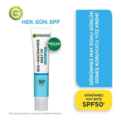 Garnier Saf Ve Temiz Bha Niasinamid Günlük Güneş Koruyucu 40 Ml Fluid Yüz Kremi Spf 50+