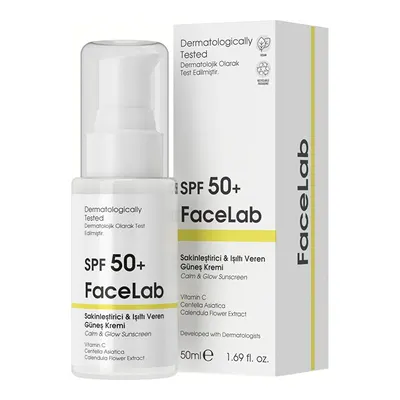 FaceLab Spf+ 50 Sakinleştirici & Işıltı Veren Güneş Kremi
