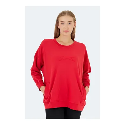SLAZENGER Vikenti Sw Kadın Kırmızı Sweatshirt