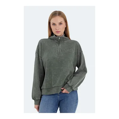 SLAZENGER Viewer Kadın Haki Sweatshirt