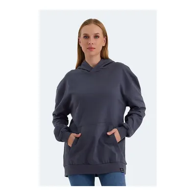 SLAZENGER Violence Kadın Koyu Gri Sweatshirt