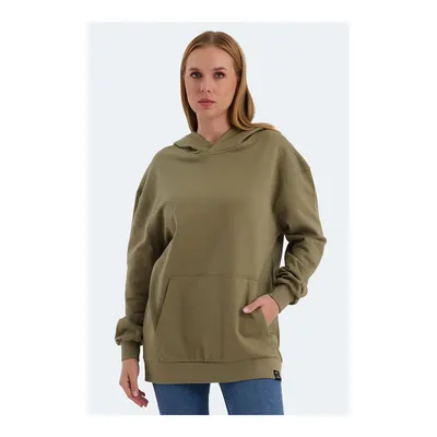 SLAZENGER Violence Kadın Haki Sweatshirt