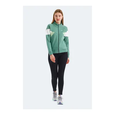 SLAZENGER Victory Kadın Yeşil Sweatshirt