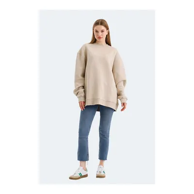 SLAZENGER Vadim Kadın Bej Sweatshirt