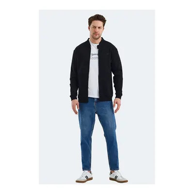 SLAZENGER Vlad Erkek Fermuarlı Sweatshirt Hırka Siyah