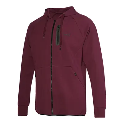 Hummel Nova Bordo Kapüşonlu Erkek Fermuarlı Sweatshirt Hırka