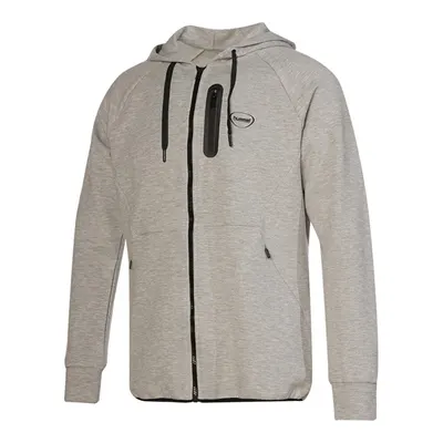 Hummel Nova Gri Kapüşonlu Erkek Fermuarlı Sweatshirt Hırka