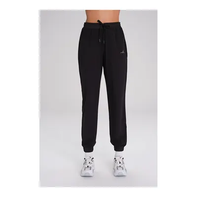 Haşema Active Lastikli Paça Siyah Jogger Spor Pantolonu Eşofman Altı Act-1