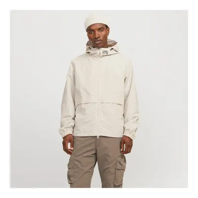 Jack & Jones Union Bej Kapüşonlu Erkek Fermuarlı Sweatshirt Hırka