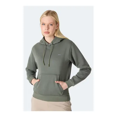 SLAZENGER Misty I Kadın Kapüşonlu Haki Sweatshirt