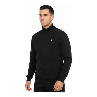 Hummel Pulse Siyah Dik Yaka Erkek Fermuarlı Sweatshirt Hırka
