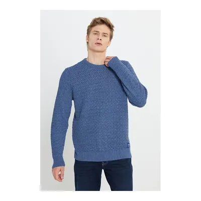 Wrangler Regular Fit Bisiklet Yaka Lacivert Triko