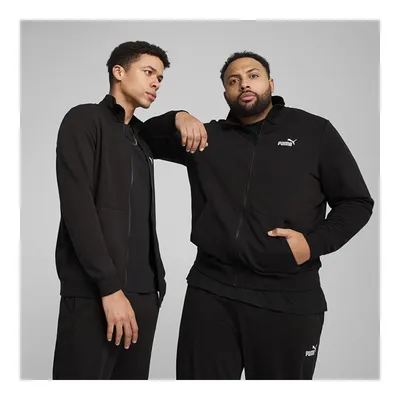 Puma Essentials No 1 Logo Track Siyah Dik Yaka Erkek Fermuarlı Sweatshirt Hırka