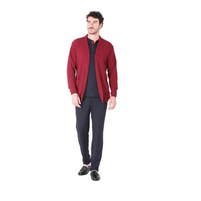D'S damat Bordo Rob Erkek Triko Hırka