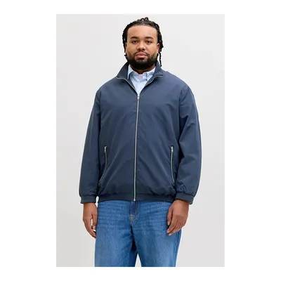Jack & Jones Lacivert Plus Jjerush Büyük Beden Su Geçirmez Regular Fit Dik Yaka Mont 12231718