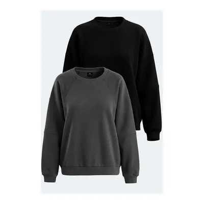 SLAZENGER Karışık Via 2'li Set Kadın Sweatshirt