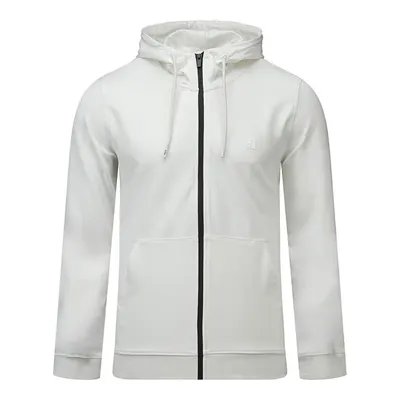 Beyaz Regular Fit Pamuklu Kapüşonlu Sweatshirt