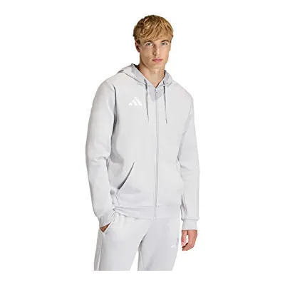 Adidas Ent26 Fz Hood Erkek Futbol Kamp Fermuarlı Sweatshirt Kf5947 Gri