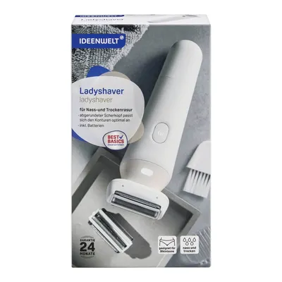 Ideenwelt Ladyshaver Epilasyon Tıraş Cihazı Islak ve Kuru 1 Adet