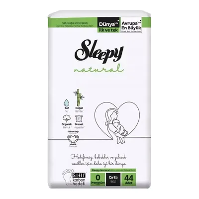 Sleepy Natural Bebek Bezi Premature 0-3 kg 44 Adet