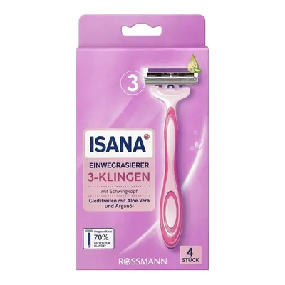 Isana Kullan At Tıraş Bıçağı 3 Bıçaklı 4lü