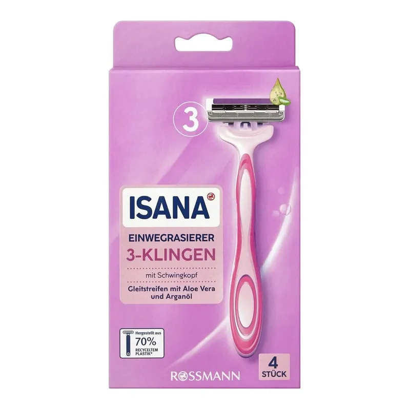 Isana Kullan At Tıraş Bıçağı 3 Bıçaklı 4lü, görsel 1