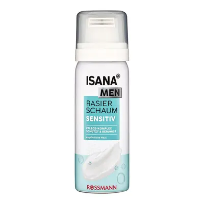 Isana Men Seyahat Boyu Tıraş Köpüğü Hassas Ciltler İçin 50 ml
