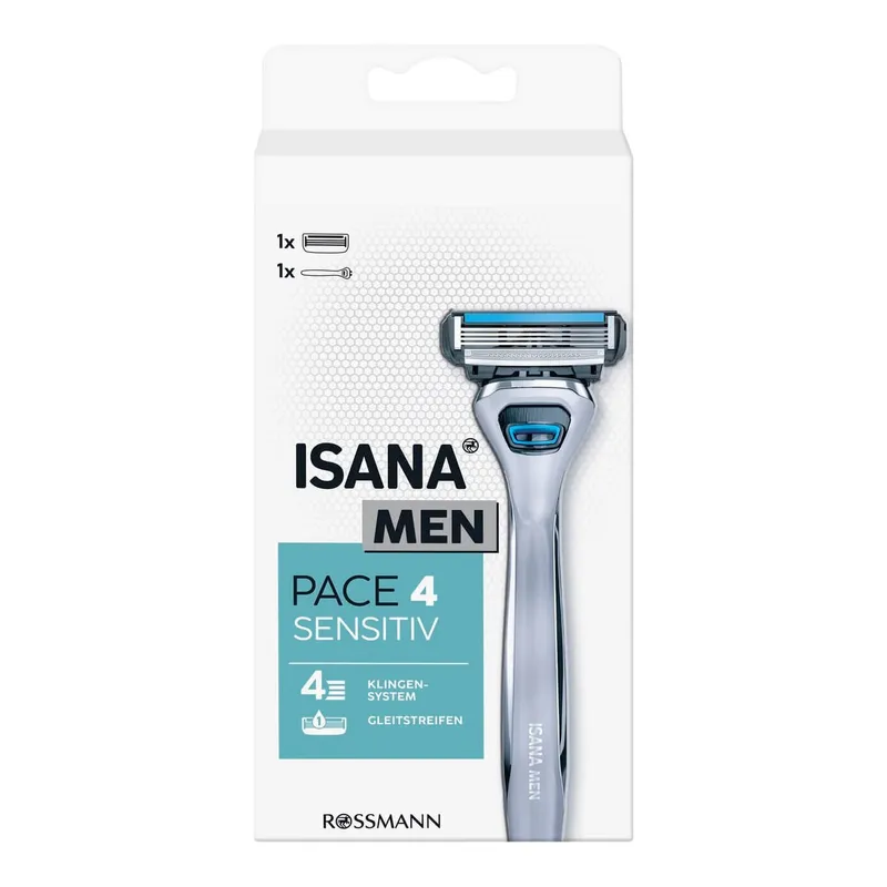 Isana Men Tıraş Bıçağı Krom ve Teflon Kaplı Oynar Başlı Hassas Ciltler İçin, görsel 1