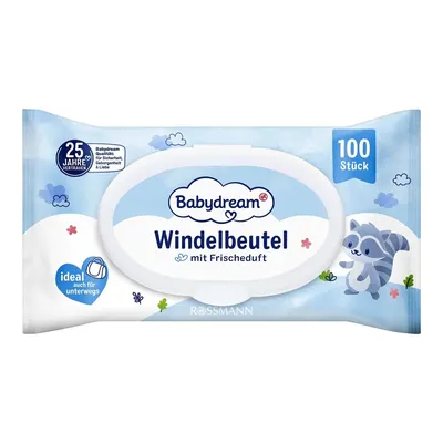 Babydream Kirli Bebek Bezi Çöp Torbası Pudra Kokulu 100lü