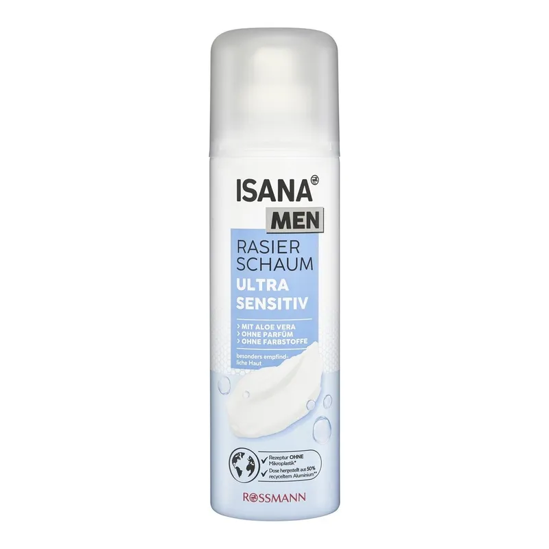 Isana Men Tıraş Köpüğü Aloe Veralı Hassas Ciltler 300 ml, görsel 1