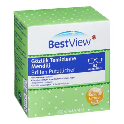 Best View Gözlük Temizleme Mendili 52 adet