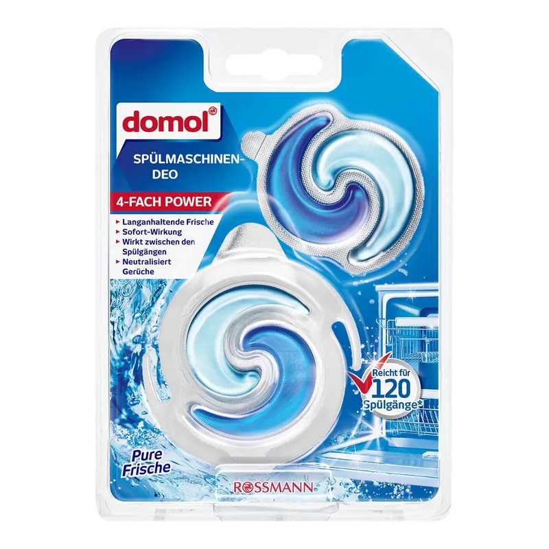 Domol Bulaşık Makinesi Koku Giderici 120 Yıkama 2x6 ml, görsel 1