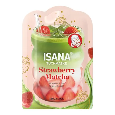 Isana Kağıt Maske Strawberry Matcha Latte 1 adet