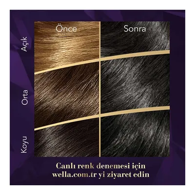 Koleston Wella Supreme Saç Boyası 20 Siyah