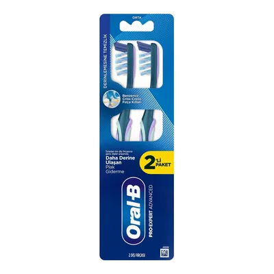 Oral-B ProExpert Advanced Derinlemesine Temizlik Diş Fırçası Orta Sertlikte Fırça Kılları 2'li